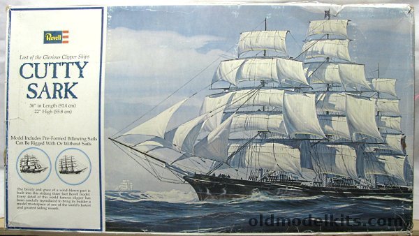 Revell 1/96 Cutty Sark Clipper Ship With Sails - 36 Inches Long, H399 plastic model kit